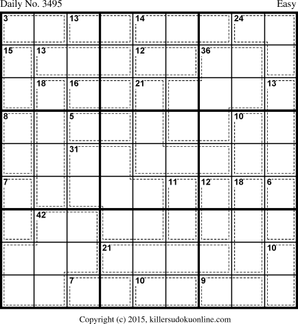 Killer Sudoku for 7/14/2015