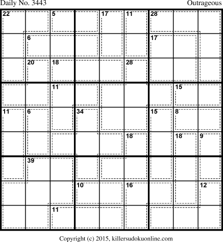 Killer Sudoku for 5/23/2015