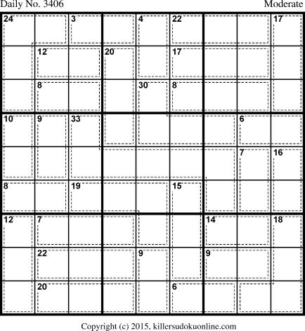 Killer Sudoku for 4/16/2015