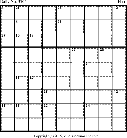 Killer Sudoku for 7/24/2015