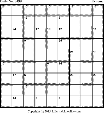 Killer Sudoku for 7/18/2015