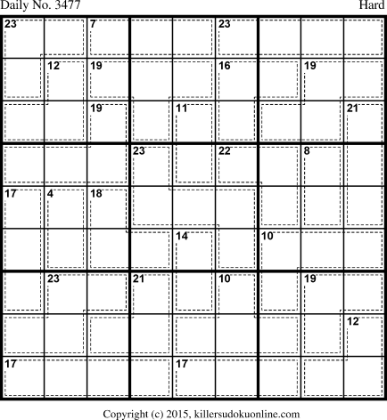 Killer Sudoku for 6/26/2015