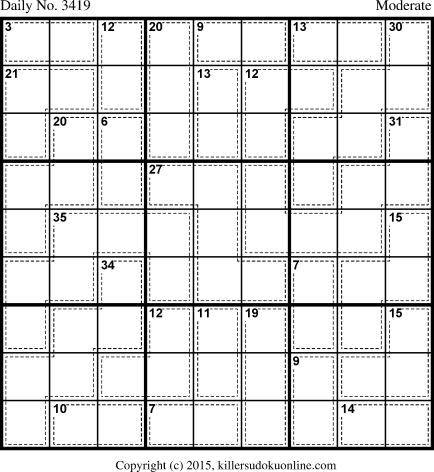 Killer Sudoku for 4/29/2015