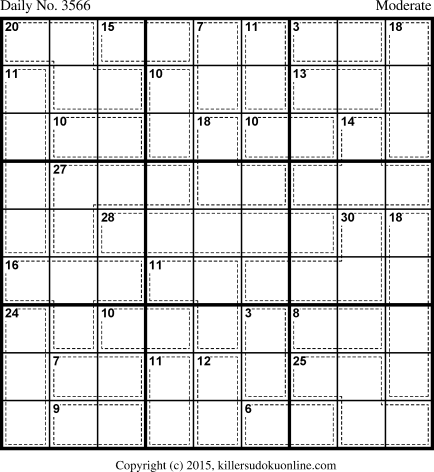 Killer Sudoku for 9/23/2015