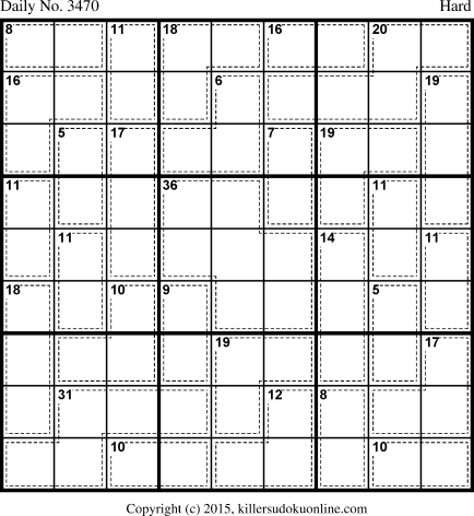 Killer Sudoku for 6/19/2015