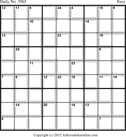 Killer Sudoku for 9/22/2015