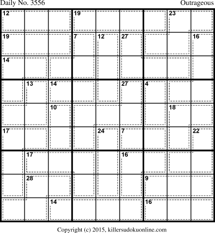 Killer Sudoku for 9/13/2015