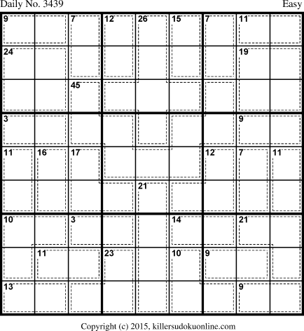Killer Sudoku for 5/19/2015