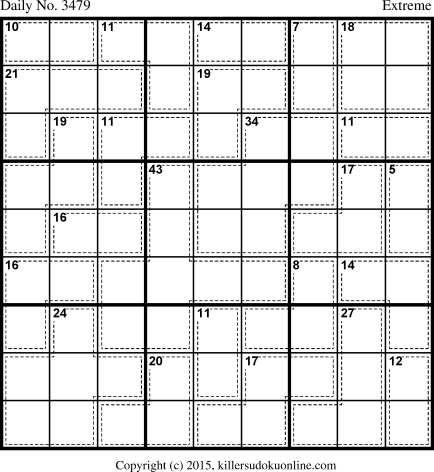 Killer Sudoku for 6/28/2015