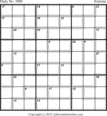 Killer Sudoku for 7/19/2015
