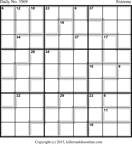 Killer Sudoku for 9/26/2015