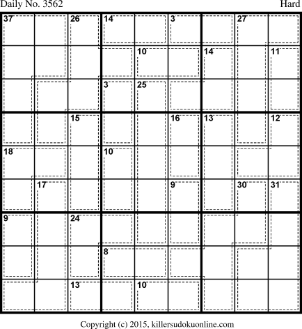 Killer Sudoku for 9/19/2015