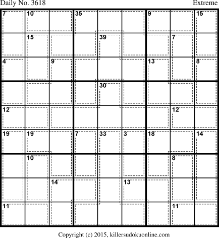Killer Sudoku for 11/14/2015