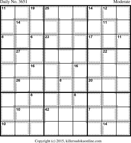 Killer Sudoku for 12/17/2015