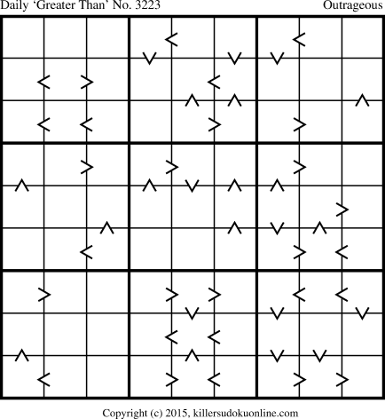 Killer Sudoku for 2/9/2015