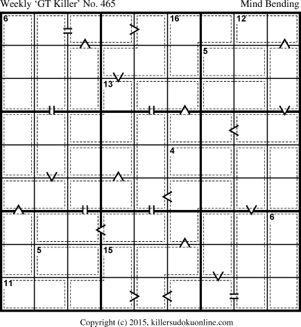 Killer Sudoku for 3/9/2015