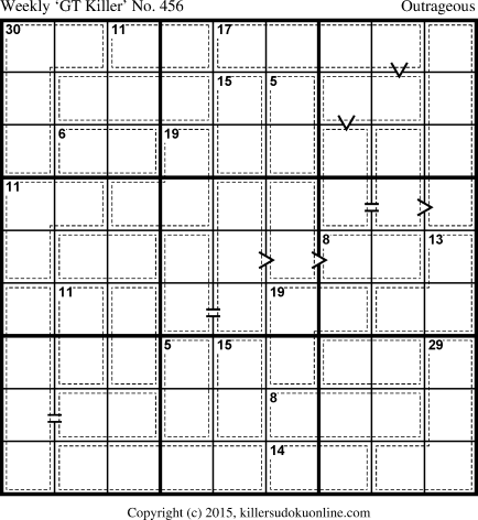 Killer Sudoku for 1/5/2015