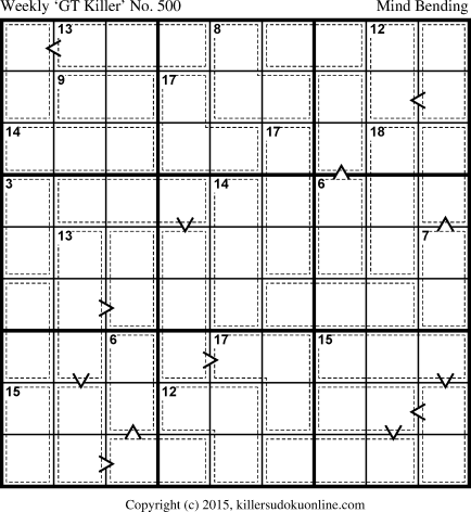 Killer Sudoku for 11/9/2015