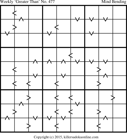 Killer Sudoku for 3/9/2015