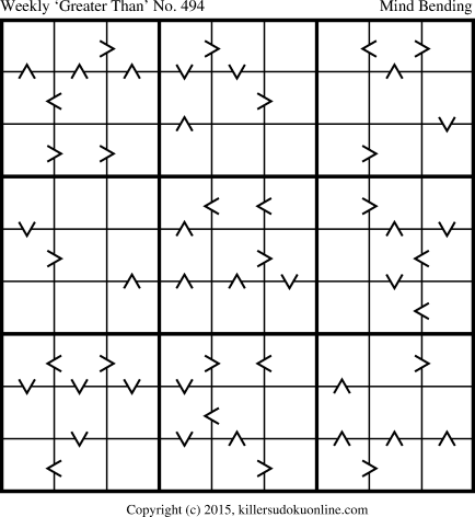 Killer Sudoku for 7/6/2015