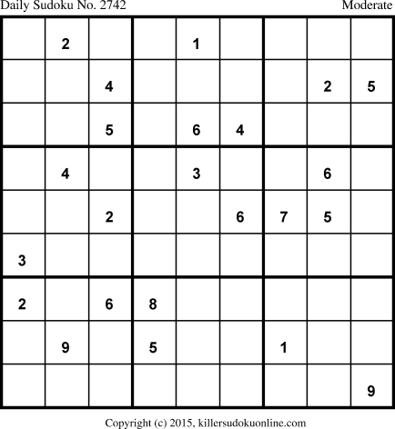 Killer Sudoku for 9/5/2015