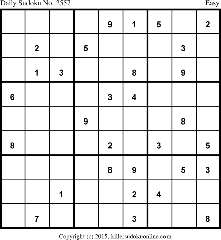 Killer Sudoku for 3/4/2015