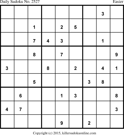 Killer Sudoku for 2/2/2015
