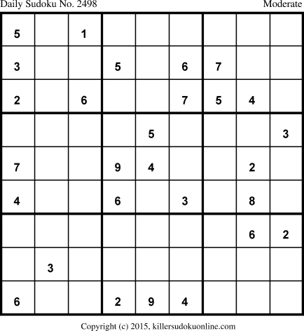 Killer Sudoku for 1/4/2015