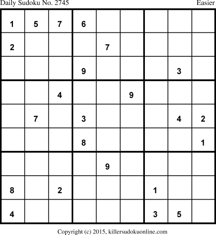 Killer Sudoku for 9/8/2015
