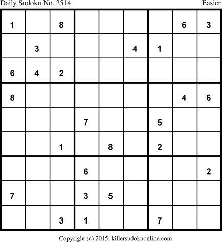 Killer Sudoku for 1/20/2015