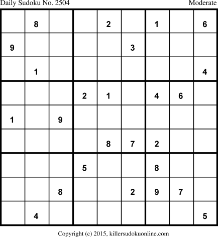 Killer Sudoku for 1/10/2015