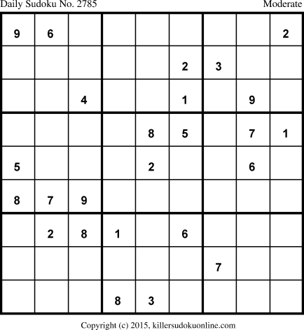 Killer Sudoku for 10/18/2015
