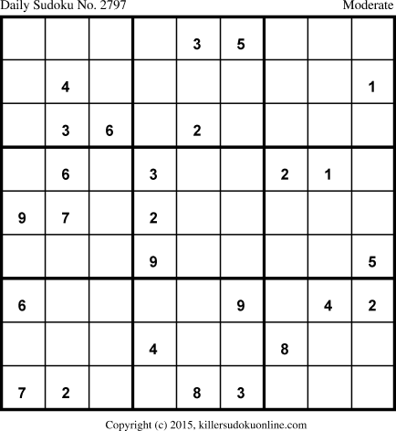 Killer Sudoku for 10/30/2015