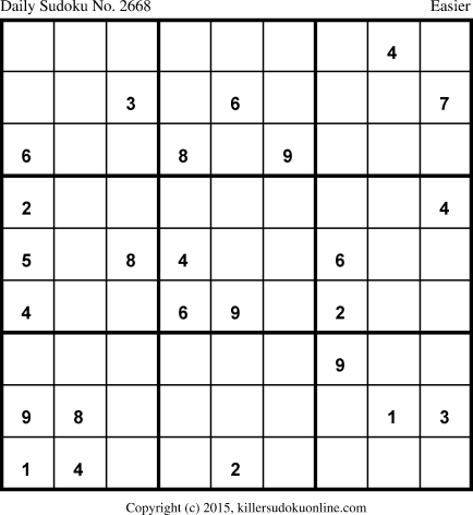 Killer Sudoku for 6/23/2015
