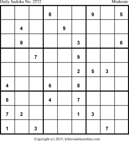 Killer Sudoku for 3/19/2015