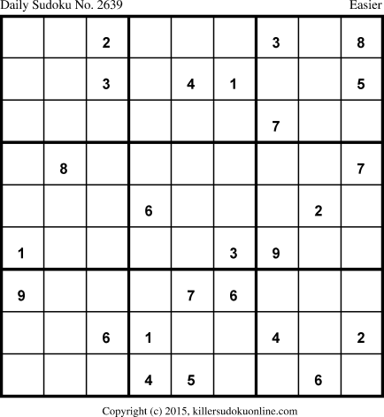 Killer Sudoku for 5/25/2015