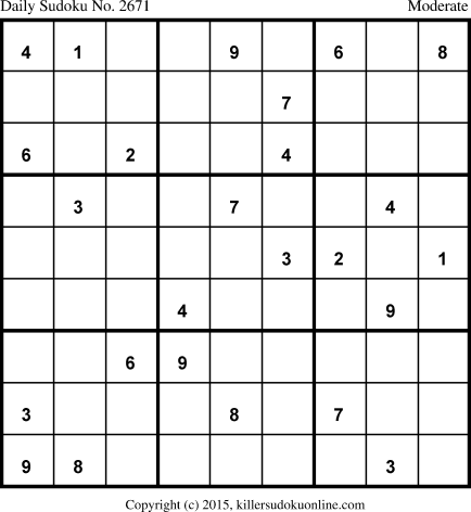 Killer Sudoku for 6/26/2015