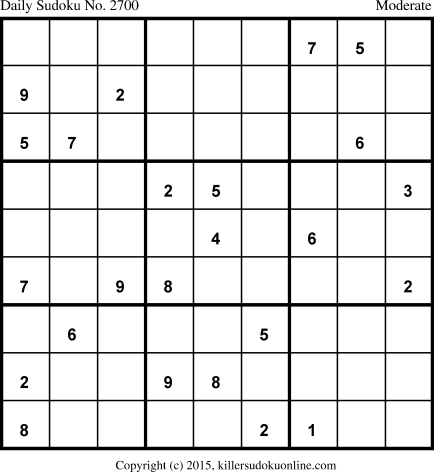 Killer Sudoku for 7/25/2015