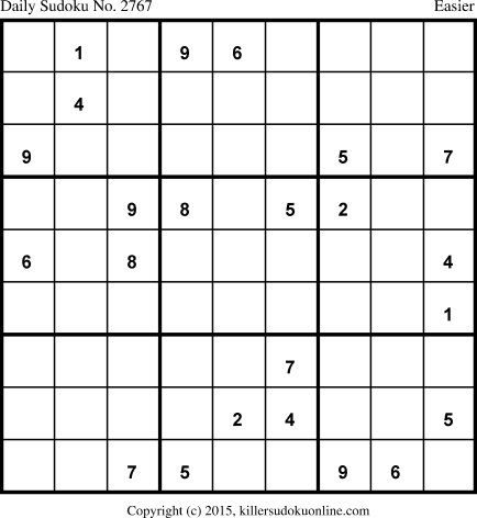Killer Sudoku for 9/30/2015