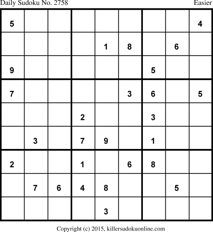 Killer Sudoku for 9/21/2015