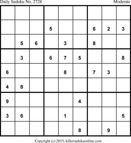 Killer Sudoku for 8/22/2015