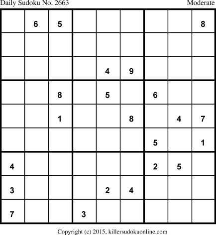 Killer Sudoku for 6/18/2015