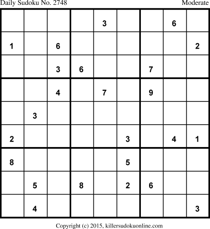 Killer Sudoku for 9/11/2015