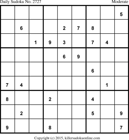 Killer Sudoku for 8/21/2015