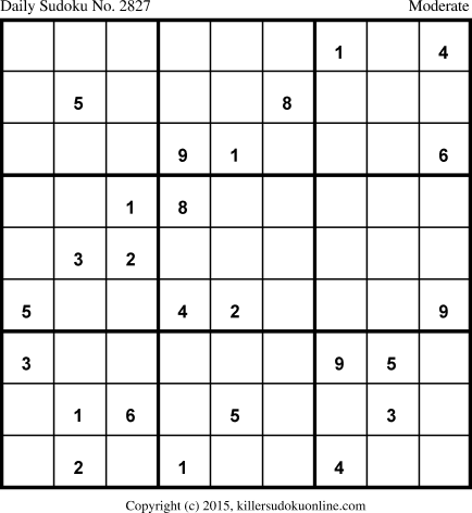 Killer Sudoku for 11/29/2015