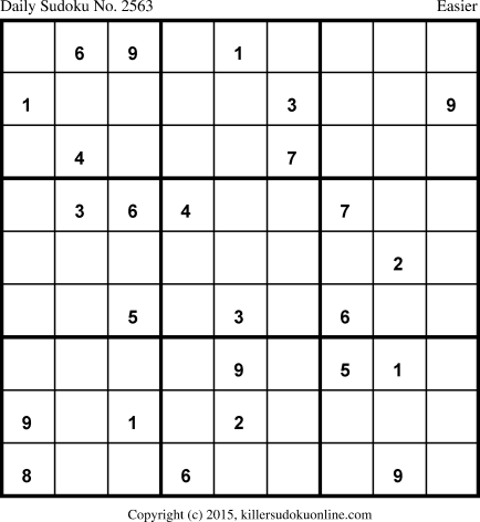 Killer Sudoku for 3/10/2015
