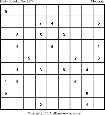 Killer Sudoku for 3/21/2015