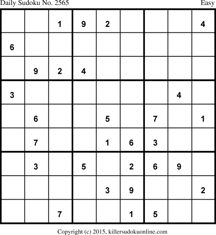 Killer Sudoku for 3/12/2015