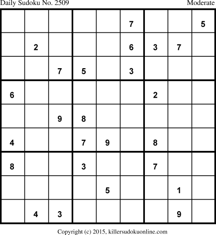 Killer Sudoku for 1/15/2015