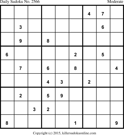 Killer Sudoku for 3/13/2015